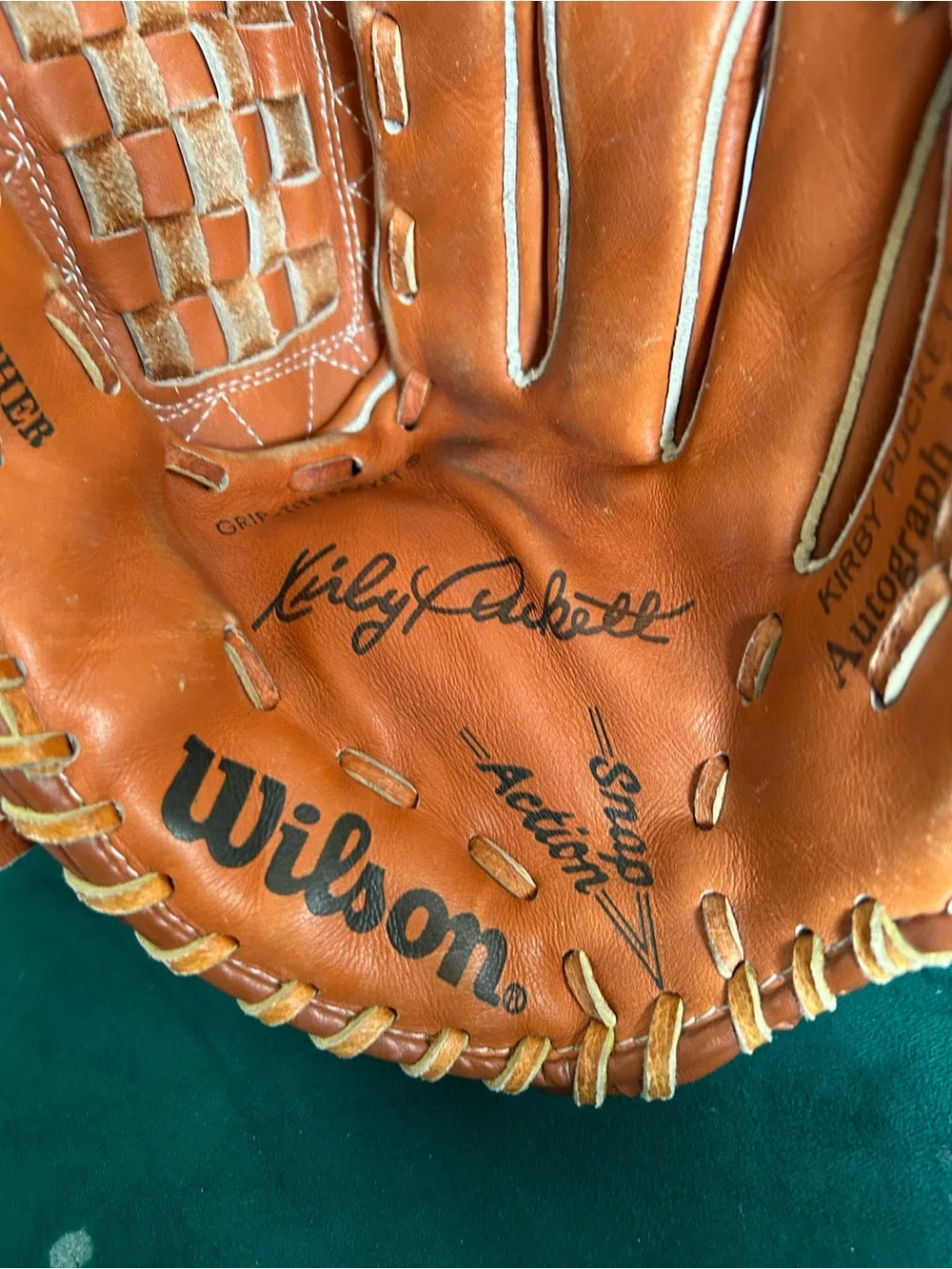 VTG Kirby Puckett Wilson Autograph Model A2151  R Throw 10” Baseball Glove Youth
